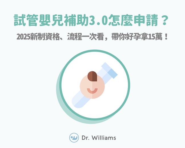 試管嬰兒補助3.0最高補助15萬：補助懶人包看這！