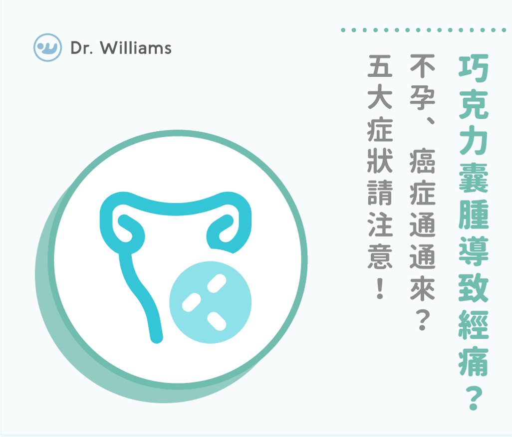 巧克力囊腫導致經痛?不孕、癌症通通來?五大症狀請注意!